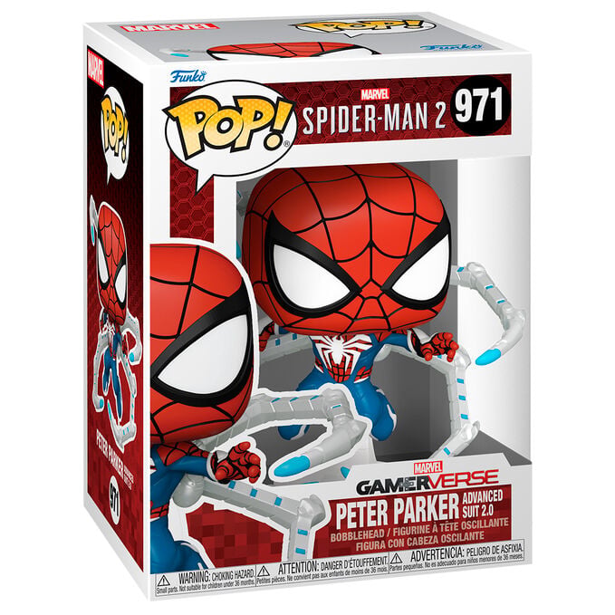 Figura POP Marvel Spiderman 2 Peter Parker Advanced Suit 2.0 FUNKO