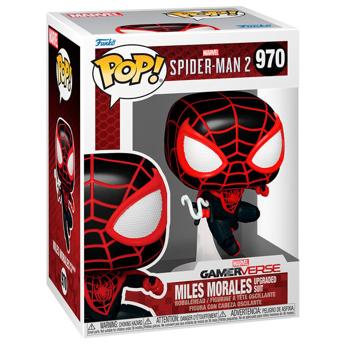 Figura POP Marvel Spiderman 2 Miles Morales Upgraded Suit FUNKO