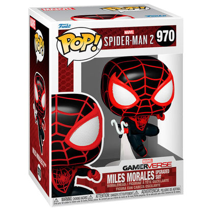 Figura POP Marvel Spiderman 2 Miles Morales Upgraded Suit FUNKO