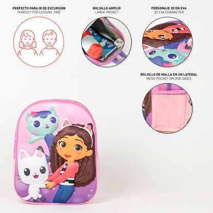 Mochila 3D La Casa de Muñecas de Gabby 31cm CERDÁ