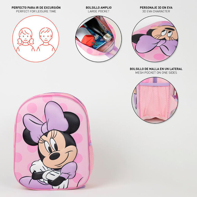 Mochila 3D Minnie Disney 31cm CERDÁ