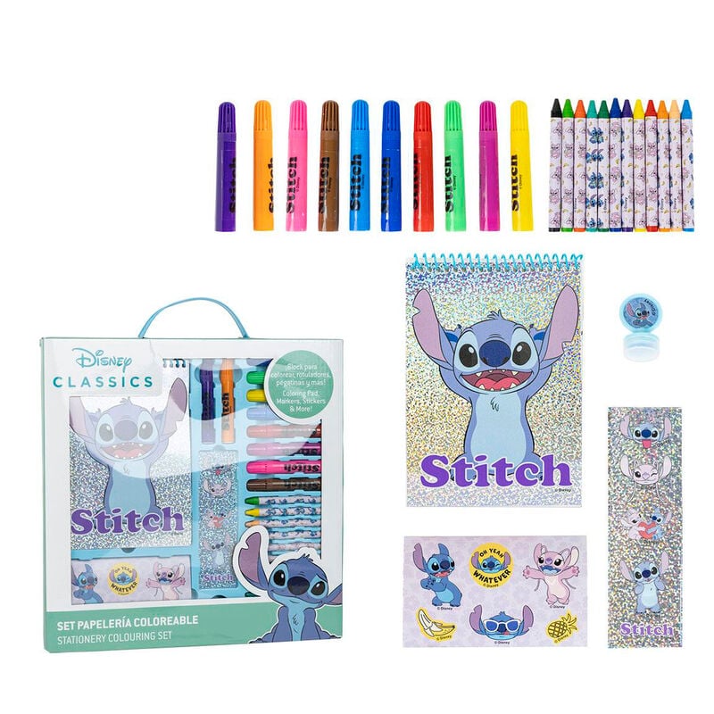Set papeleria coloreable Stitch Disney CERDÁ
