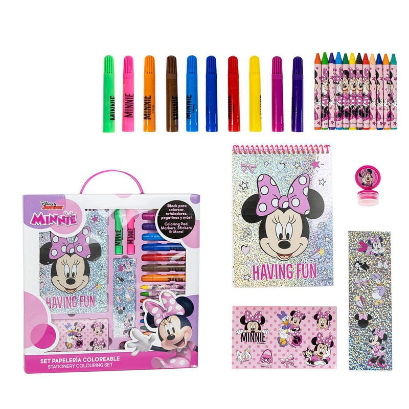 Set papeleria coloreable Minnie Disney CERDÁ