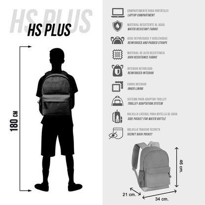 Mochila Chains Miercoles 43cm adaptable KARACTERMANIA