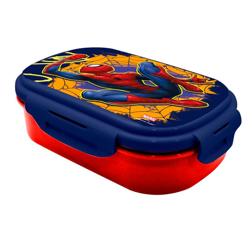 Sandwichera + cubierto Spiderman Marvel KIDS LICENSING