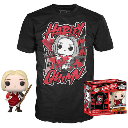 Set figura POP & Tee DC Comics Escuadron Suicida Harley Quinn FUNKO