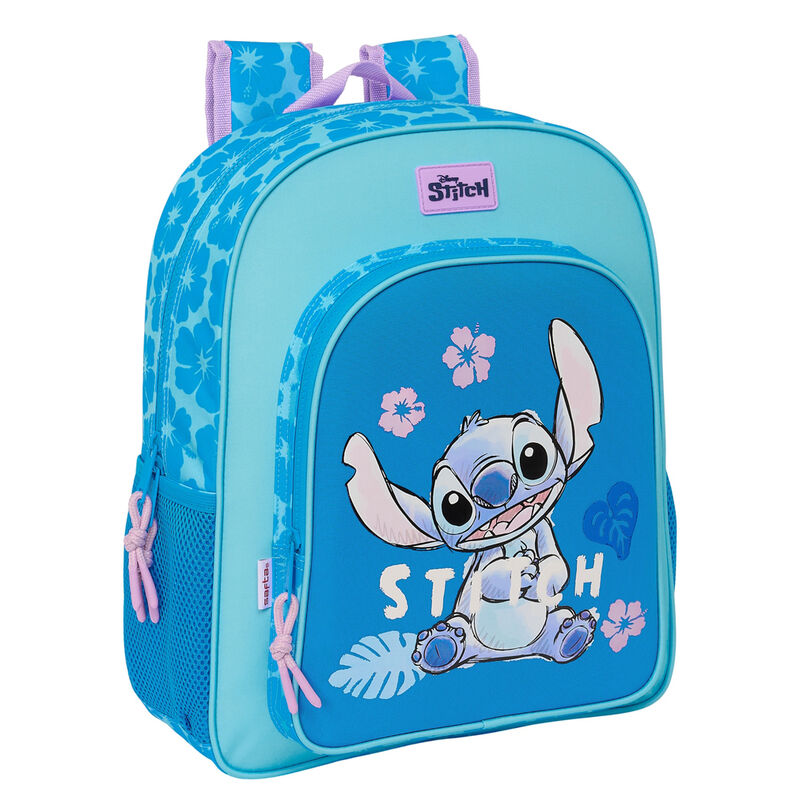 Mochila Hawaii Stitch Disney 38cm adaptable SAFTA