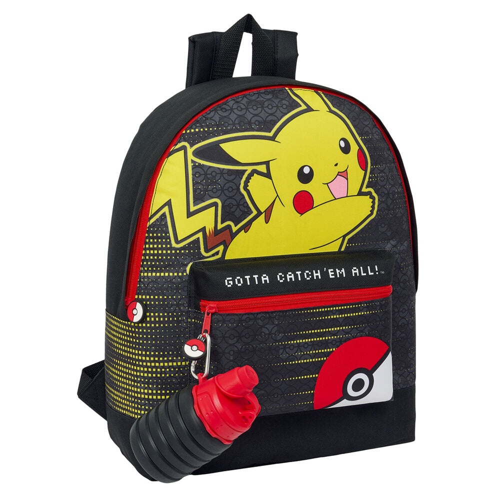 Mochila + botella Pokemon 40cm SAFTA