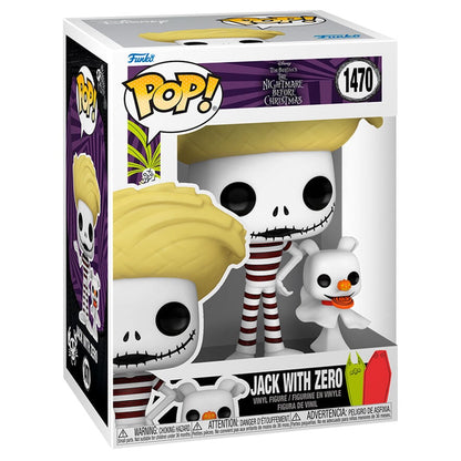 Figura POP Disney Pesadilla Antes de Navidad Jack with Zero FUNKO