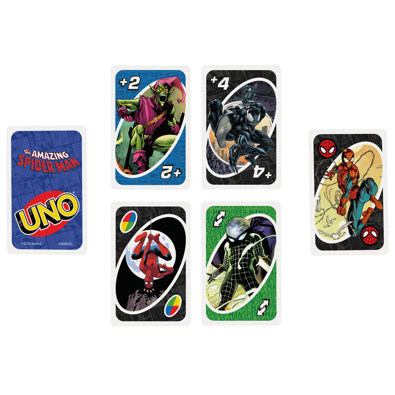 Juego cartas UNO Spiderman Marvel MATTEL