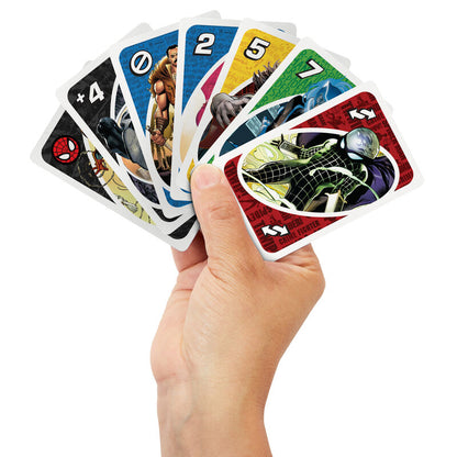 Juego cartas UNO Spiderman Marvel MATTEL