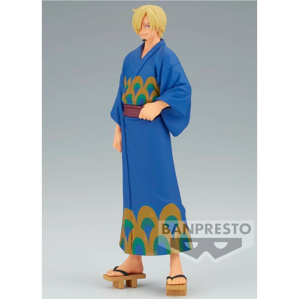 Figura Sanji Wanokuni Yukata Grandline Series One Piece 17cm BANPRESTO
