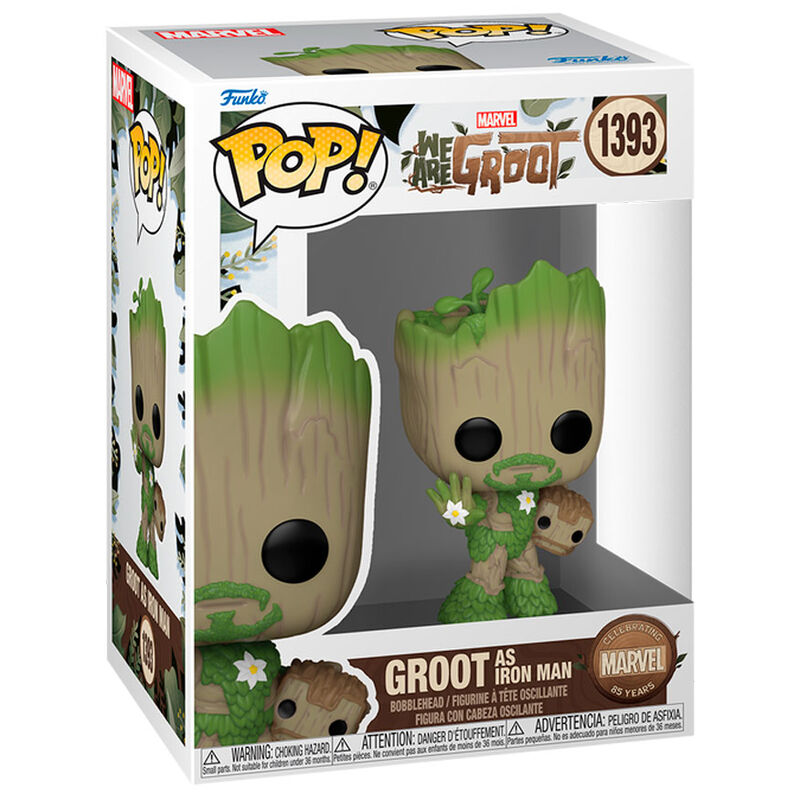 Figura POP Marvel We Are Groot - Groot as Iron Man FUNKO