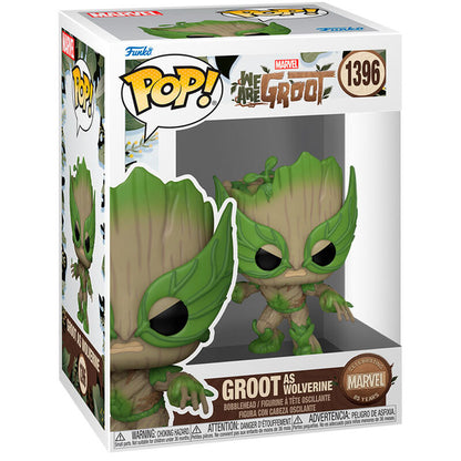 Figura POP Marvel We Are Groot - Groot as Wolverine FUNKO