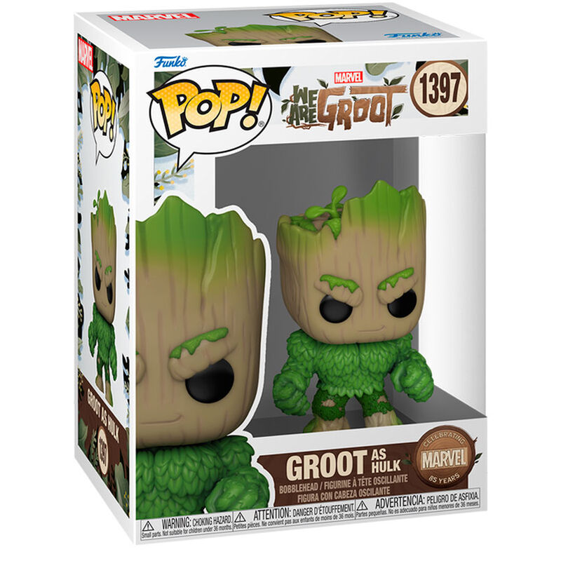 Figura POP Marvel We Are Groot - Groot as Hulk FUNKO