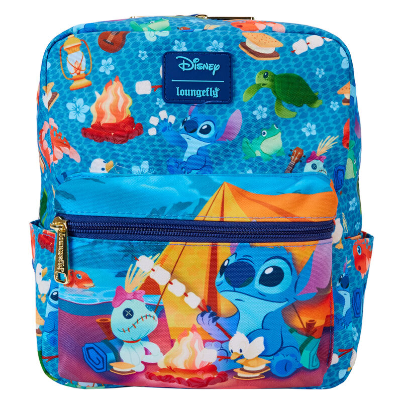 Mochila nylon Camping Cuties Stitch Disney Loungefly 24cm LOUNGEFLY