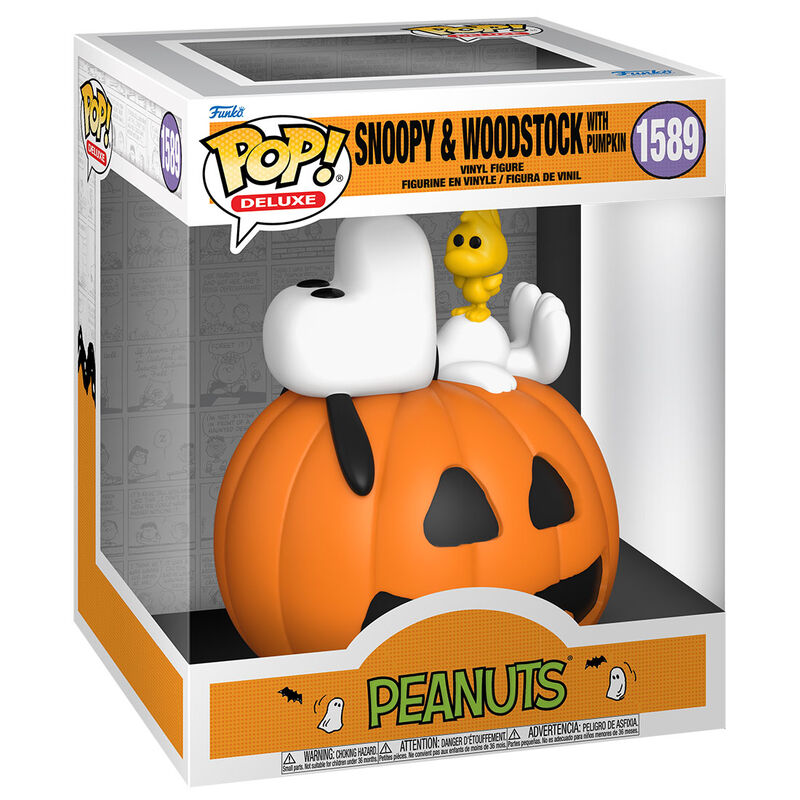 Figura POP Deluxe Peanuts Snoopy & Woodstock with Pumpkin FUNKO