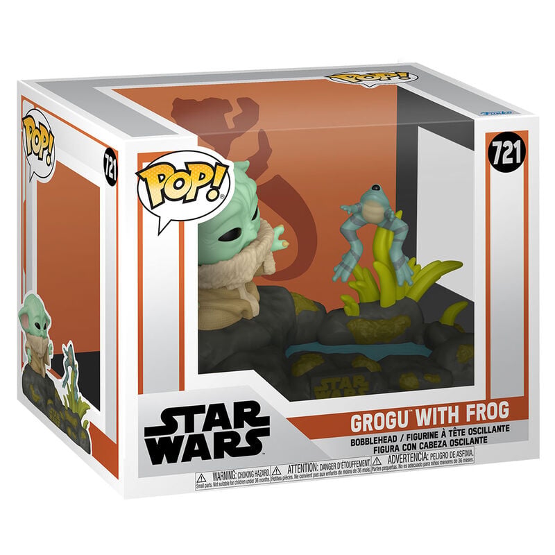 Figura POP Deluxe Star Wars The Mandalorian Grogu with Frog FUNKO