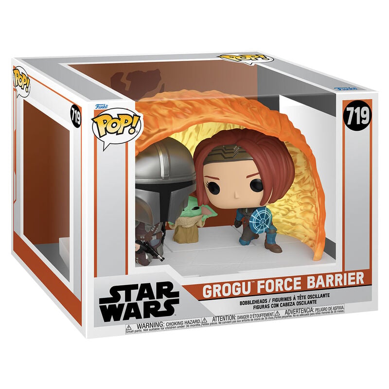 Figura POP Moments Star Wars The Mandalorian Grogu Force Barrier FUNKO