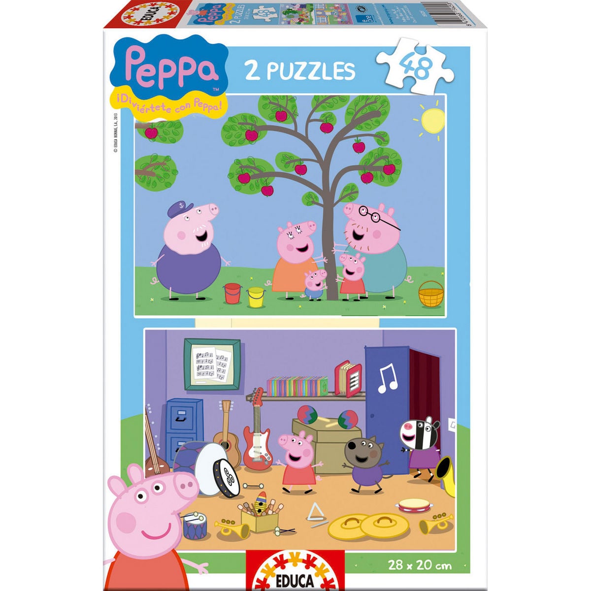 Puzzle Peppa Pig 2x48pzs EDUCA BORRAS