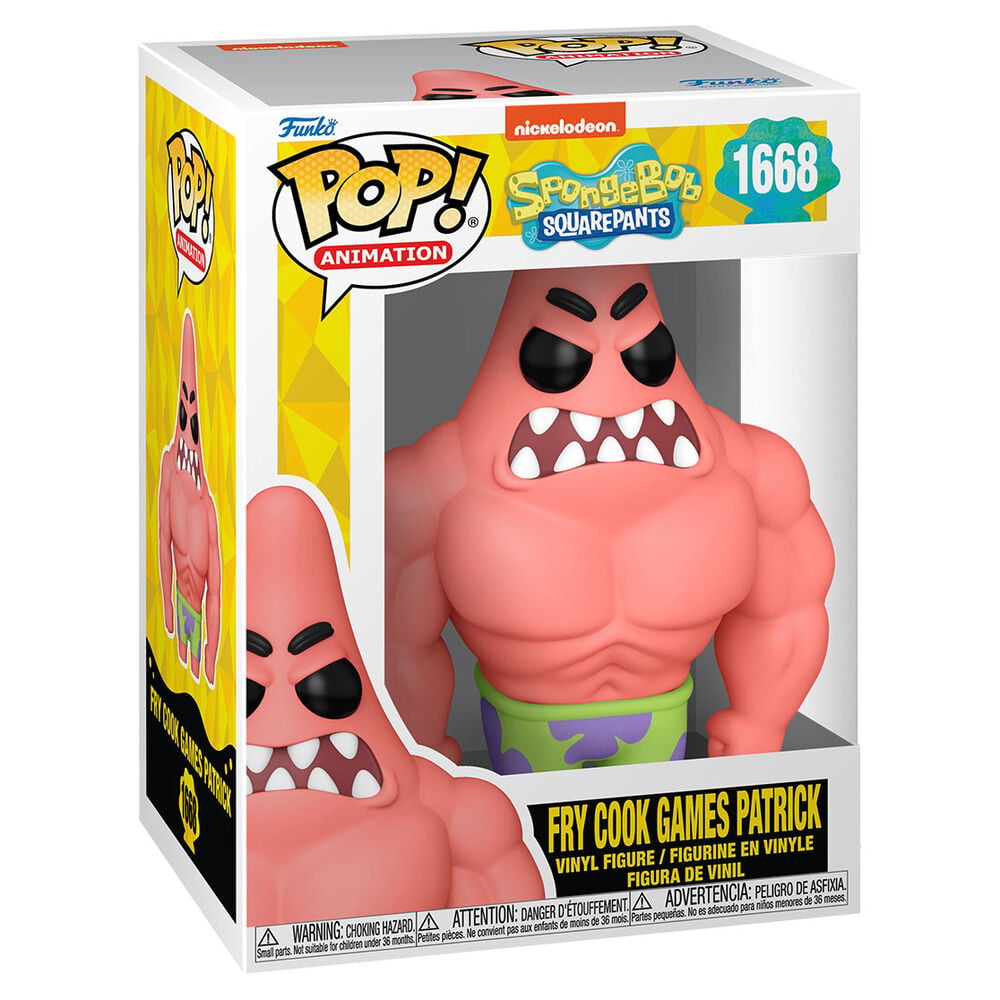 Figura POP Bob Esponja Fry Cook Game Patrick FUNKO