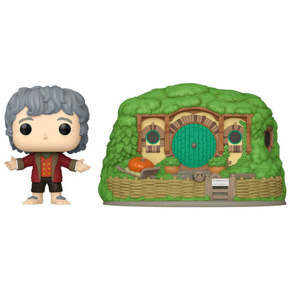 Figura POP Town El Señor de los Anillos Bilbo Baggins with Bag-End FUNKO