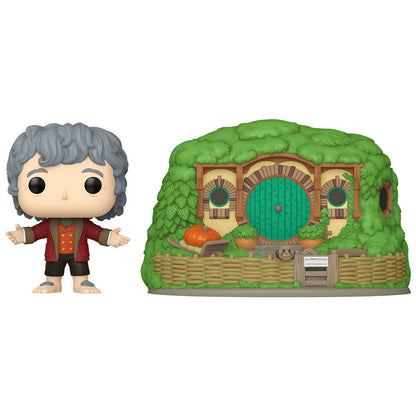 Figura POP Town El Señor de los Anillos Bilbo Baggins with Bag-End FUNKO