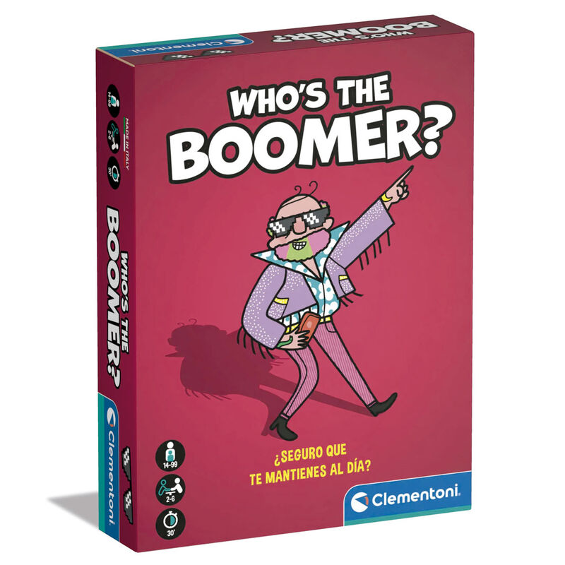 Juego cartas Whos The Boomer español CLEMENTONI