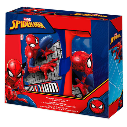 Set cantimplora + sandwichera Spiderman Marvel 500ml KIDS LICENSING