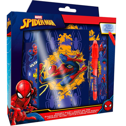 Diario con boligrafo magico Spiderman Marvel KIDS LICENSING
