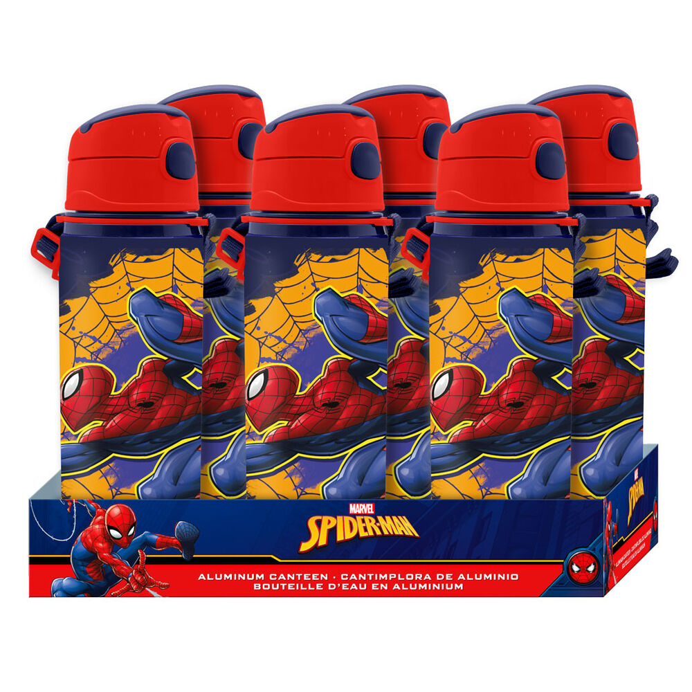 Cantimplora aluminio Spiderman Marvel 600ml KIDS LICENSING