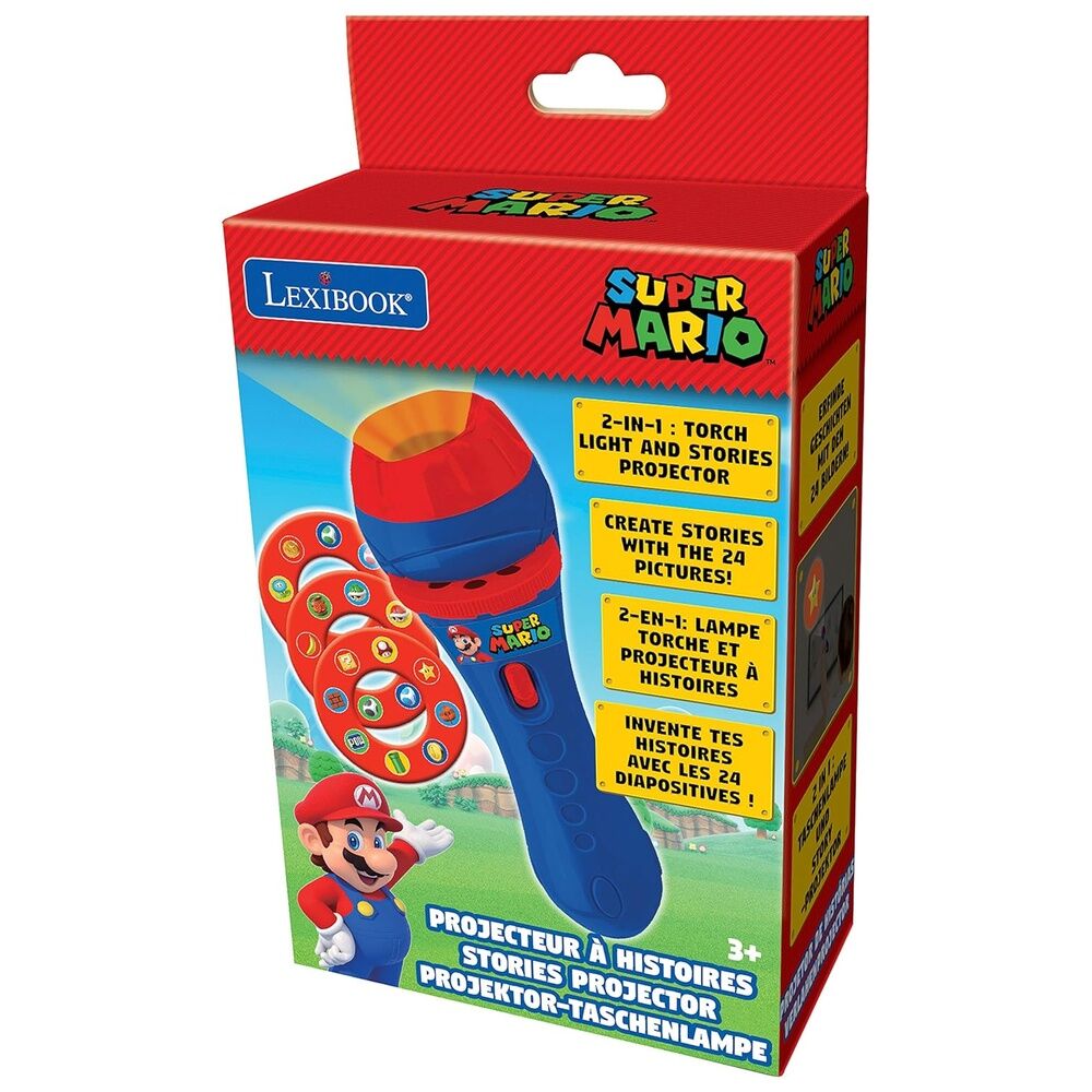 Linterna proyector cuentos Super Mario Bros LEXIBOOK