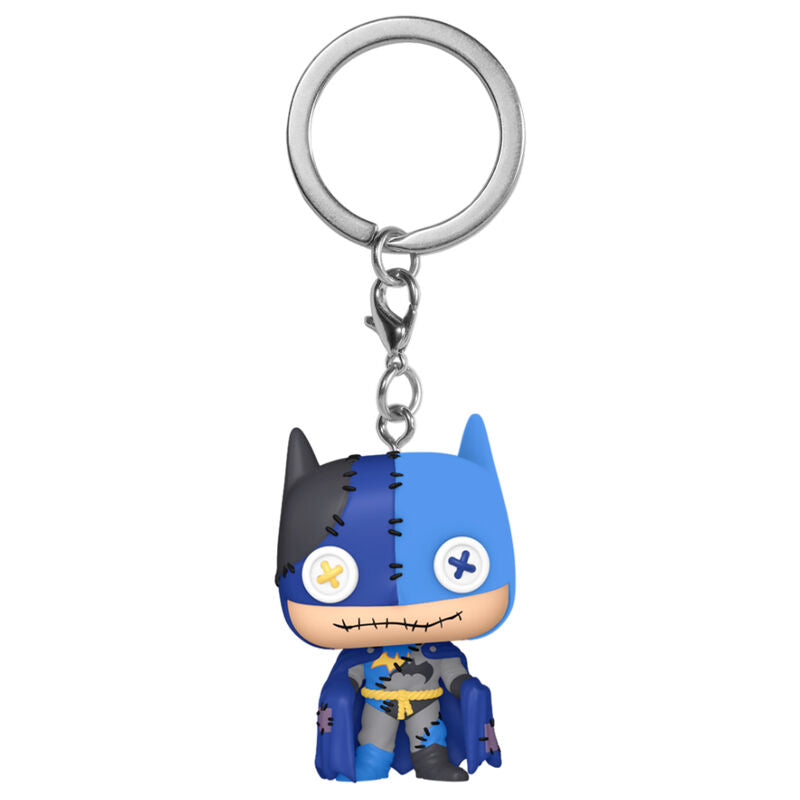 Llavero Pocket POP DC Comics Patchwork Batman FUNKO