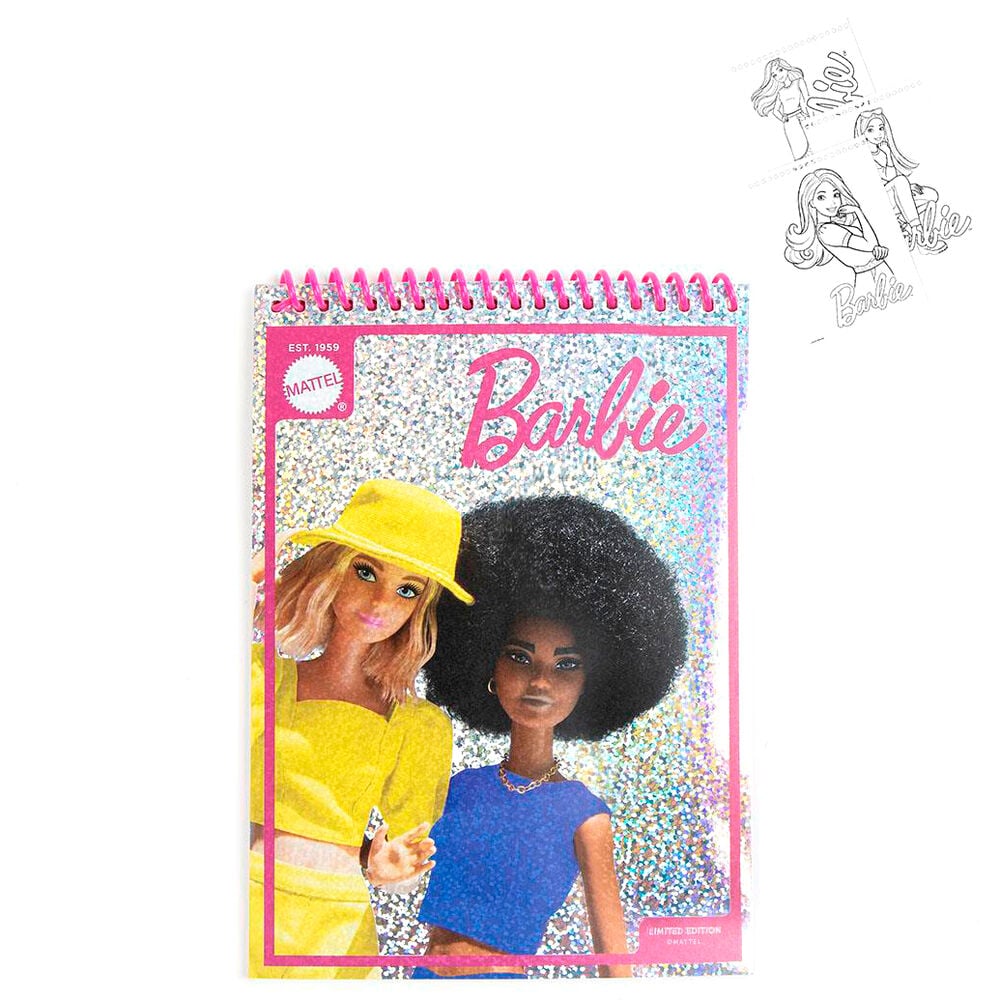Set papeleria coloreable Barbie CERDÁ