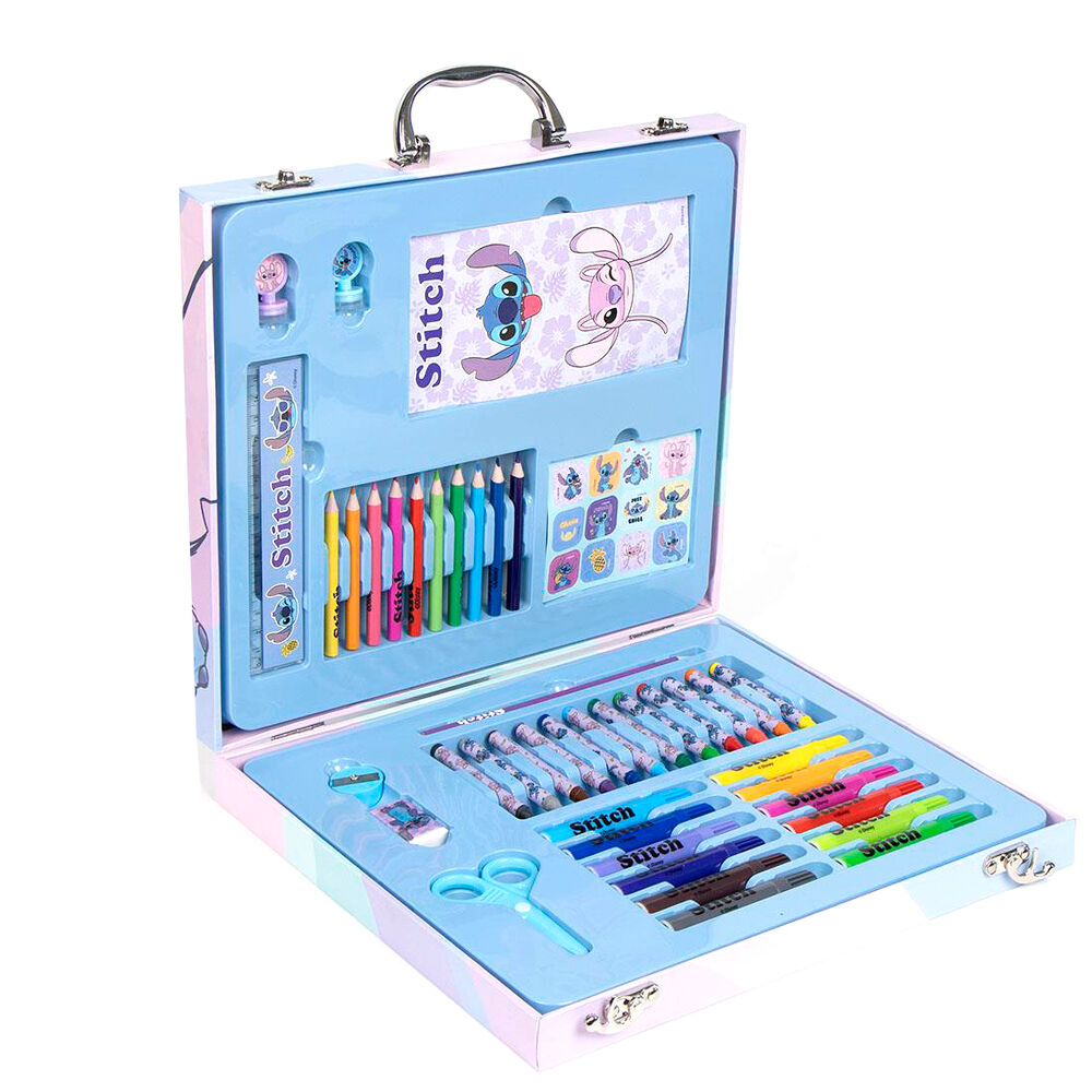 Maletin papeleria coloreable Stitch Disney CERDÁ