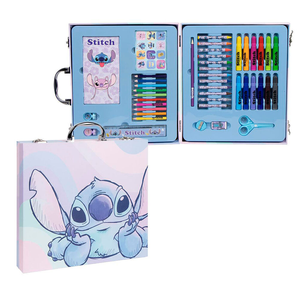 Maletin papeleria coloreable Stitch Disney CERDÁ