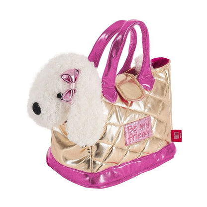 Bolso mano + peluche Dorado perro Didi 28cm PERLETTI