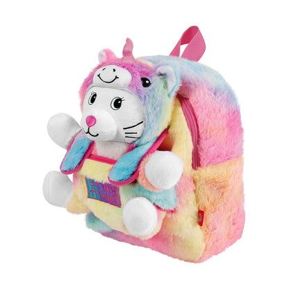 Mochila + peluche gato Emi 27cm PERLETTI