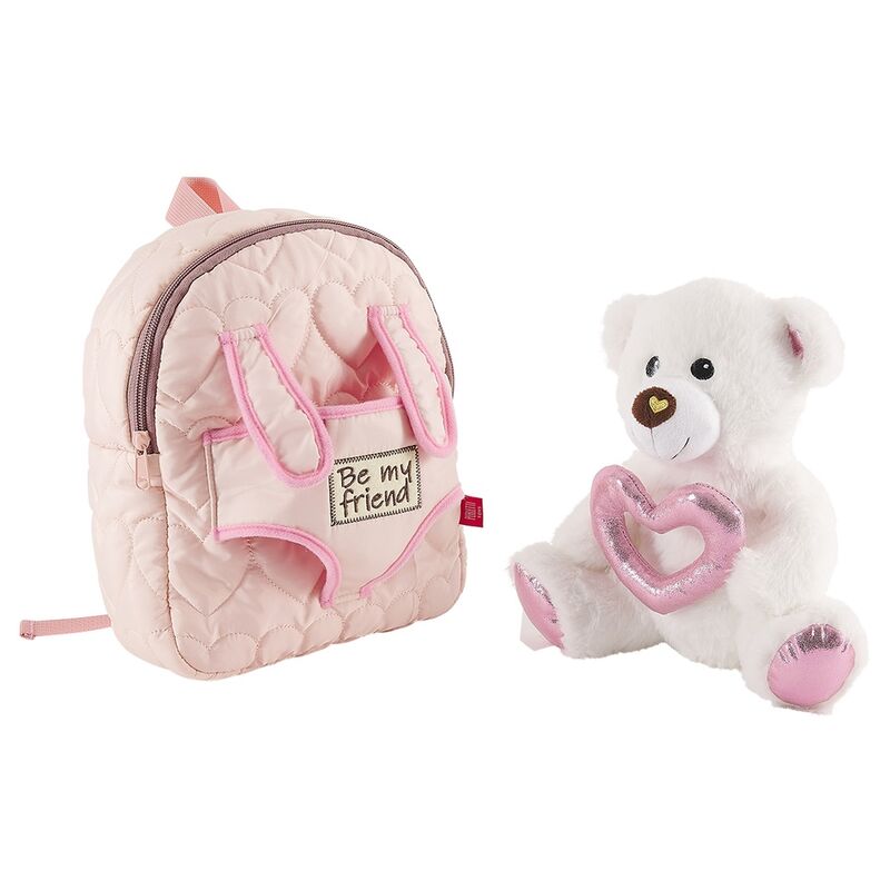 Mochila + peluche oso Teddy 27cm PERLETTI