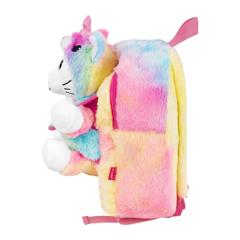 Mochila + peluche gato Emi 27cm PERLETTI