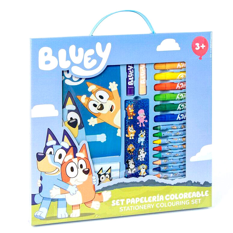 Set papeleria coloreable Bluey CERDÁ