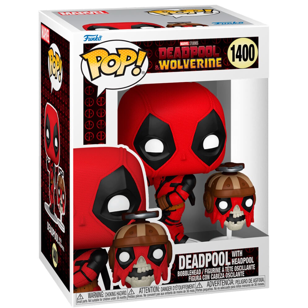 Figura POP Marvel Deadpool & Wolverine Deadpool with Headpool FUNKO