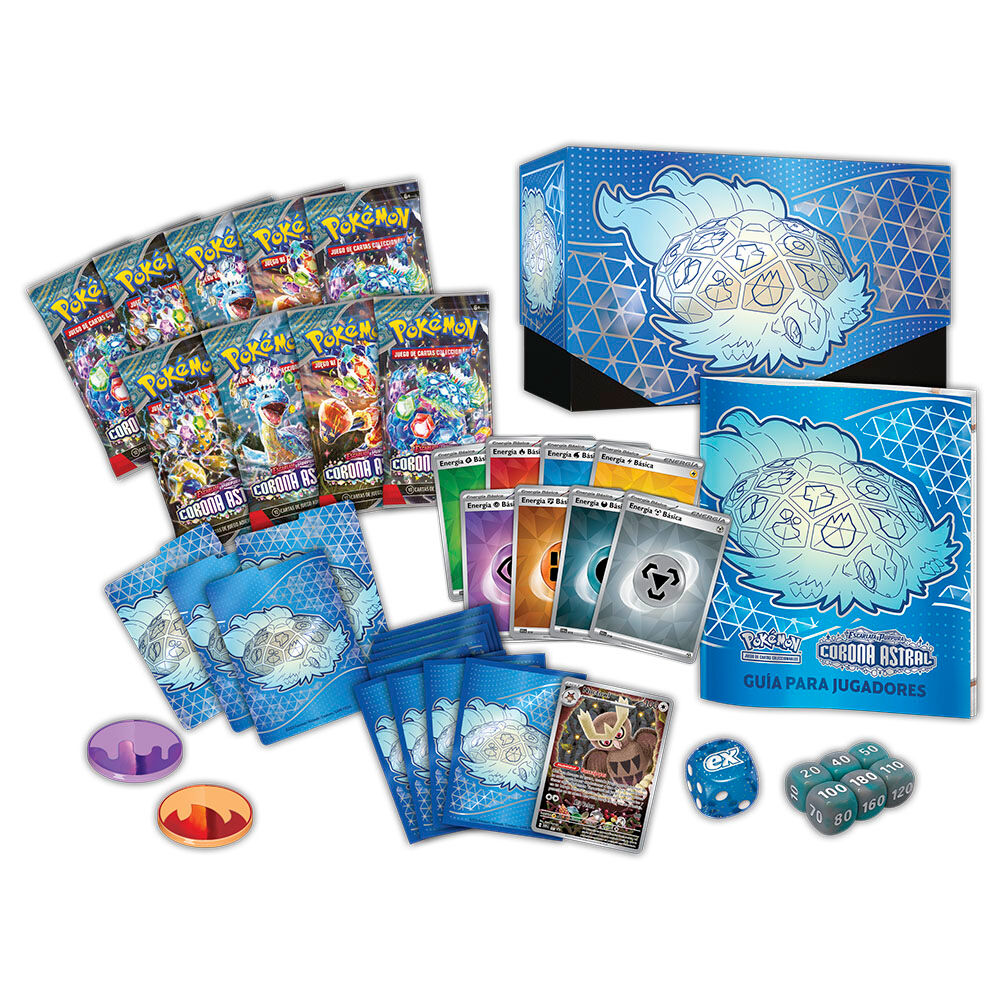 Estuche Entrenador Elite Corona Astral Escarlata & Purpura Pokemon español POKEMON JUEGO DE CARTAS
