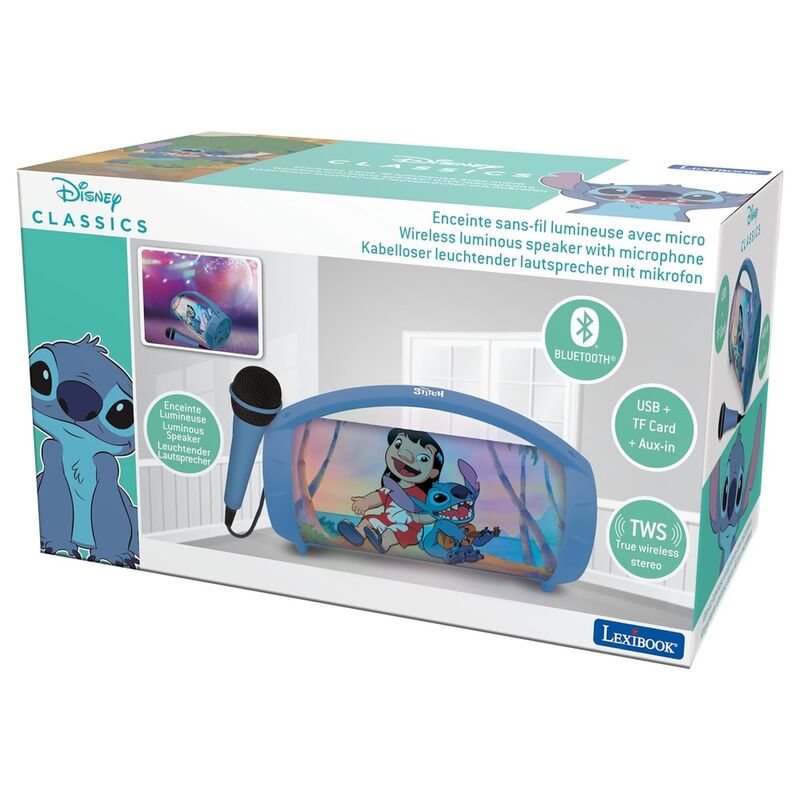 Altavoz con microfono Bluetooth Stitch Disney LEXIBOOK