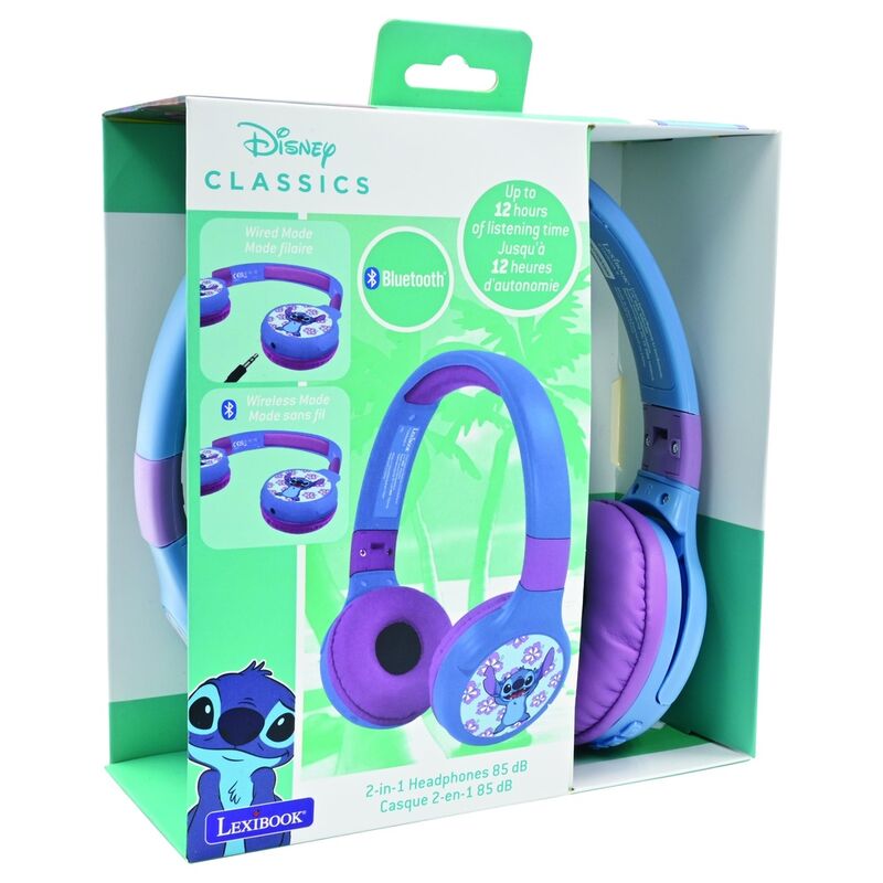 Auriculares inalambricos Bluetooth Stitch Disney LEXIBOOK