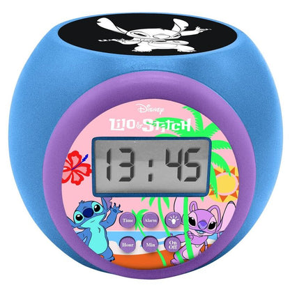 Reloj alarma proyector Stitch Disney LEXIBOOK