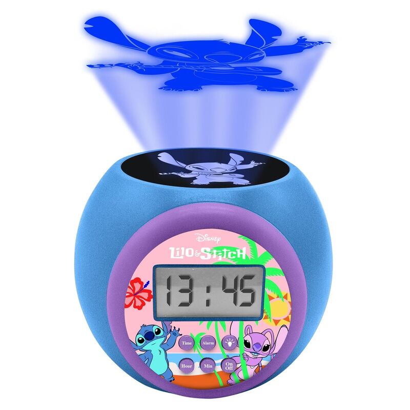 Reloj alarma proyector Stitch Disney LEXIBOOK