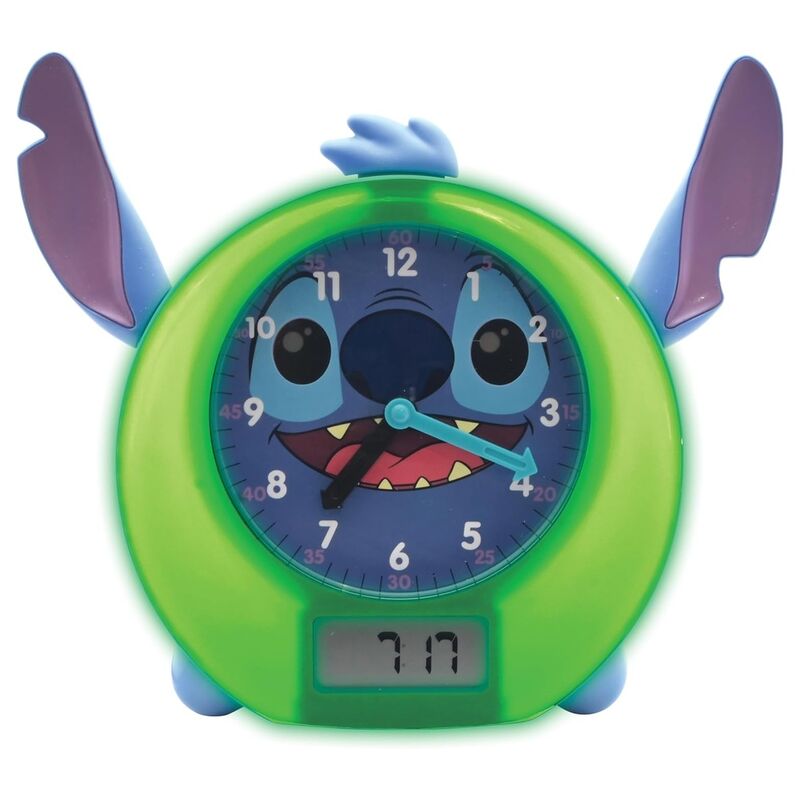 Reloj educativo cuentacuentos y luces Stitch Disney ingles LEXIBOOK