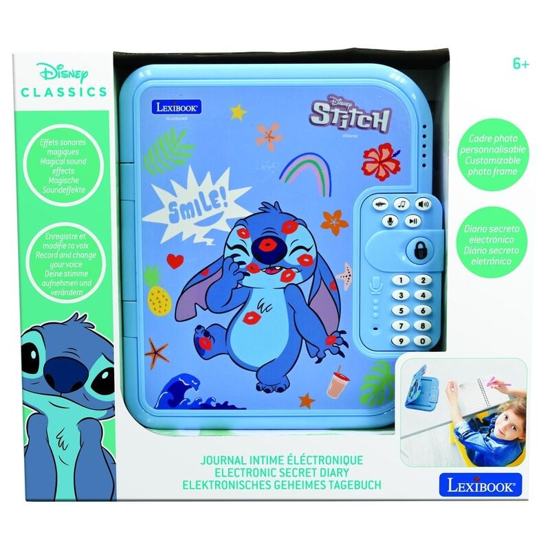 Diario secreto electronico Stitch Disney LEXIBOOK