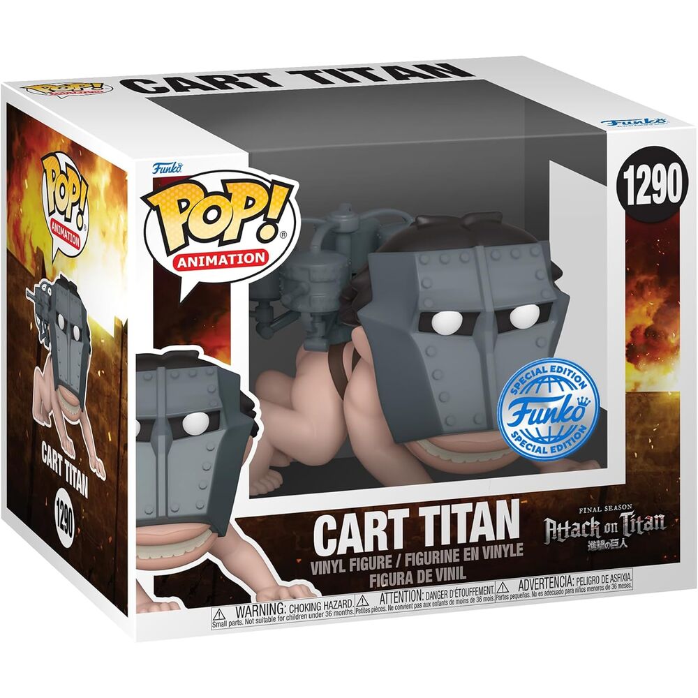 Figura Pop Super Attack On Titan Cart Titan Exclusive FUNKO